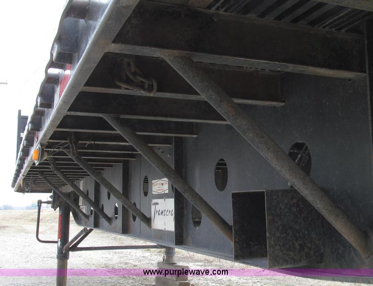 image for item G2335 1989 Transcraft TL90K-45 split-axle flatbed trailer