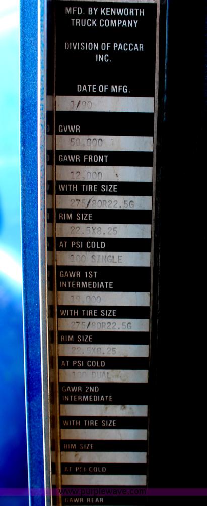 image for item H1447 1990 Kenworth T400A semi truck