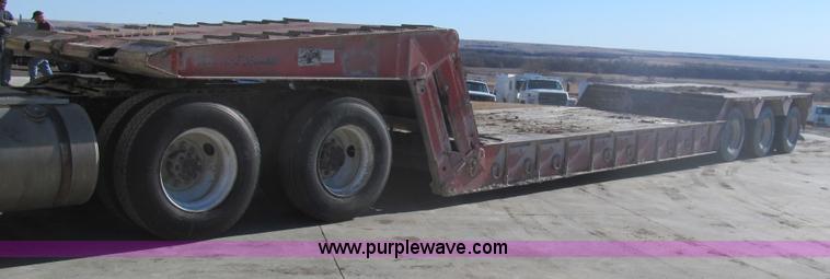 image for item I7203 1983 Trail-Eze FG3517-M3 42' lowboy equipment trailer