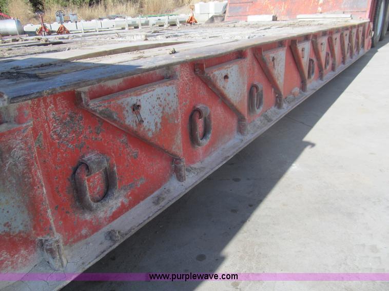 image for item I7203 1983 Trail-Eze FG3517-M3 42' lowboy equipment trailer