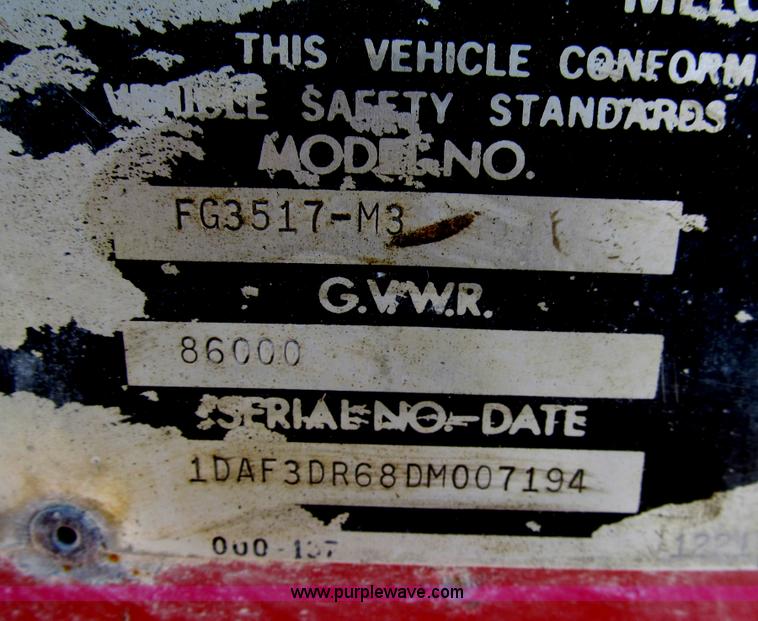 image for item I7203 1983 Trail-Eze FG3517-M3 42' lowboy equipment trailer