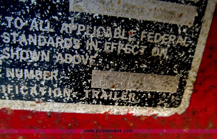 image for item I7206 1983 Doonan 24' fifth wheel grain trailer