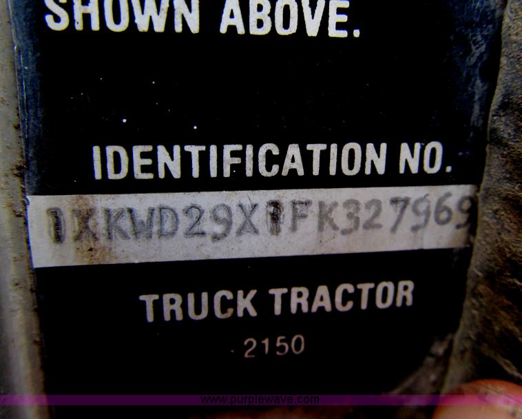 image for item I7236 1985 Kenworth W900 semi truck