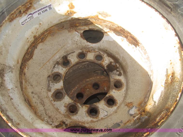 image for item AE9346 (7) 295/75R22.5 tires and 10 bolt wheels
