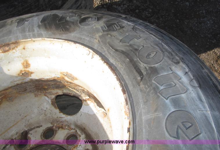 image for item AE9346 (7) 295/75R22.5 tires and 10 bolt wheels