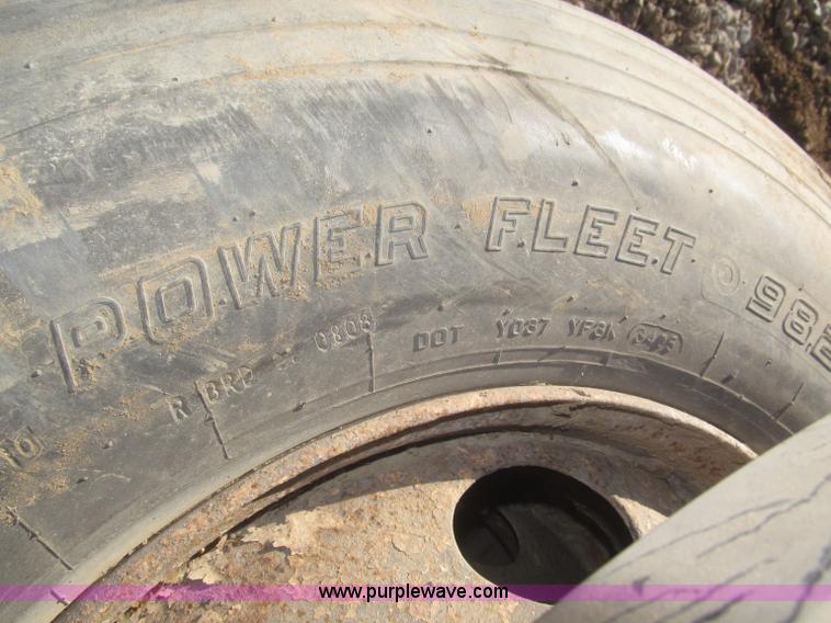 image for item AE9346 (7) 295/75R22.5 tires and 10 bolt wheels