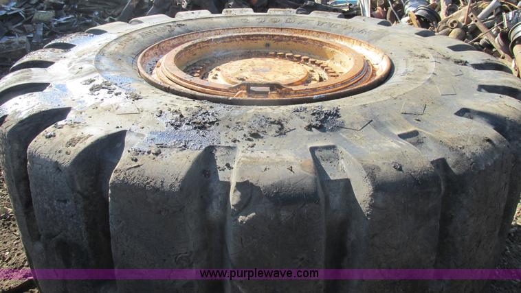 image for item AN9095 (4) Goodyear steel belted loader tires