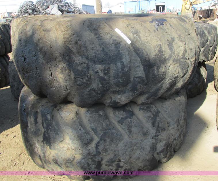 image for item AN9100 (2) scraper/loader tires