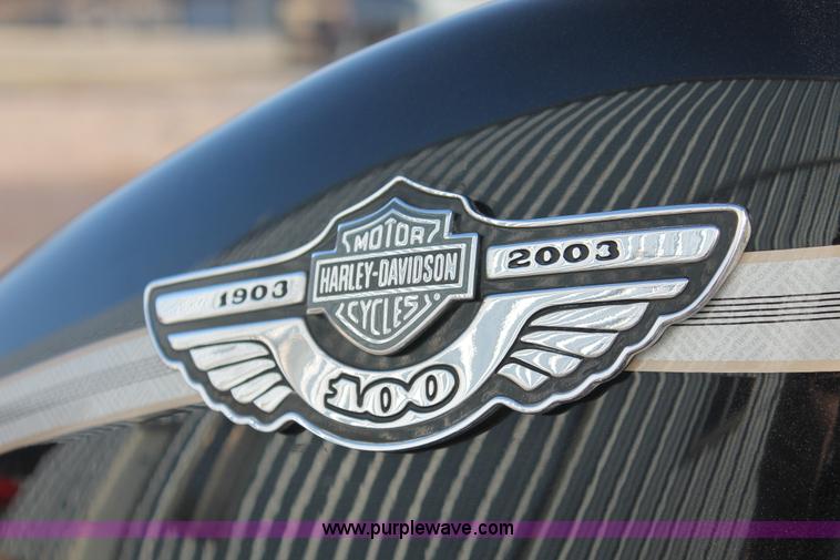 image for item AO9486 2003 Harley Davidson XLH Sportster 883 Hugger 100th Anniversary Edition motorcycle