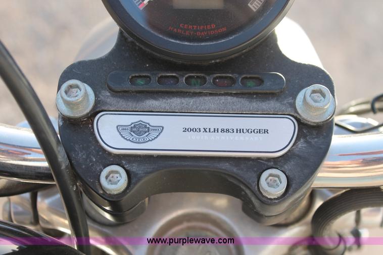 image for item AO9486 2003 Harley Davidson XLH Sportster 883 Hugger 100th Anniversary Edition motorcycle