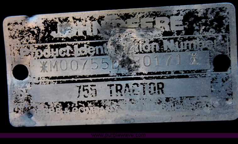 image for item AO9487 1988 John Deere 755 MFWD tractor