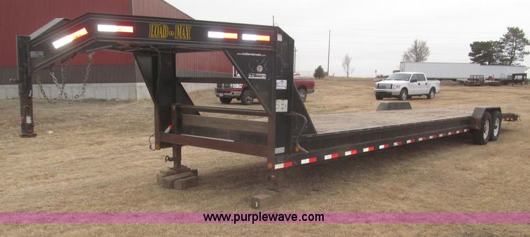 image for item F7311 2007 Load Max 36' tandem axle gooseneck trailer
