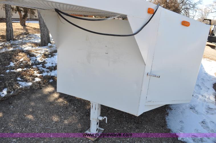 image for item G6423 1990 Shopbuilt gooseneck trailer
