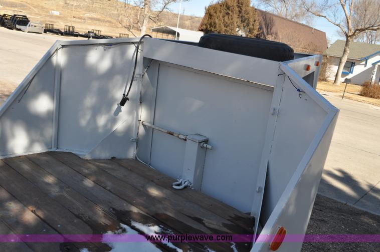 image for item G6423 1990 Shopbuilt gooseneck trailer