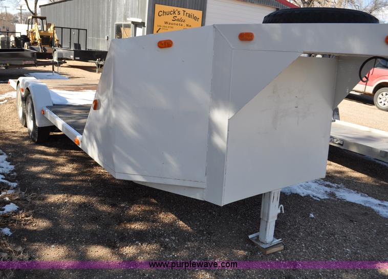 image for item G6423 1990 Shopbuilt gooseneck trailer
