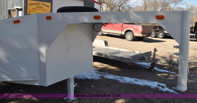 image for item G6423 1990 Shopbuilt gooseneck trailer