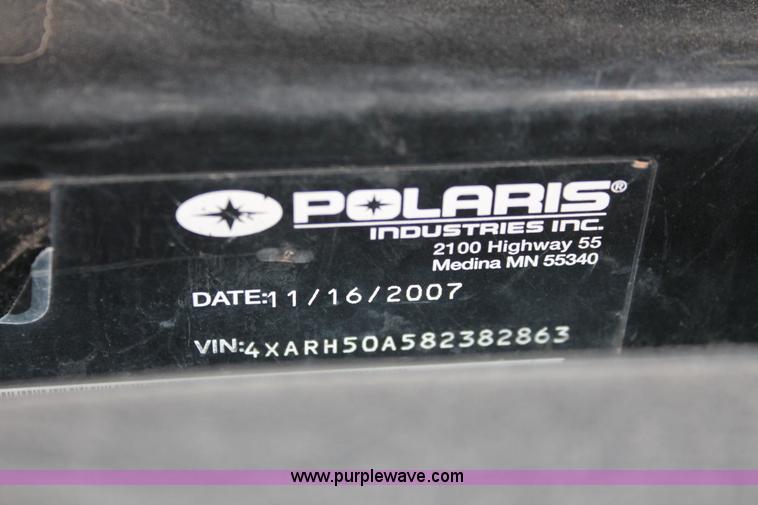 image for item H8254 2008 Polaris Ranger 500 utility vehicle