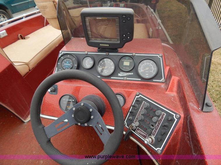 image for item I1053 1986 Charger 200 T-PRO fishing boat and trailer