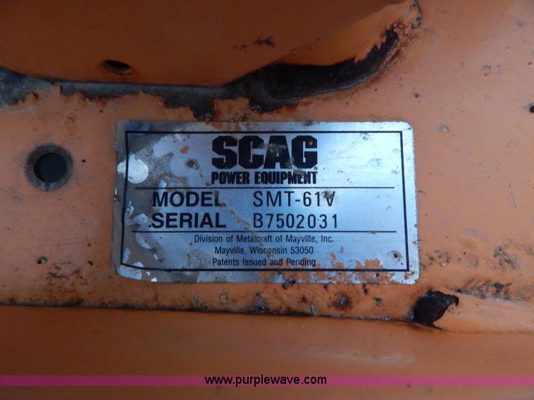 image for item I1054 Scag STT61V-27KA ZTR lawn mower