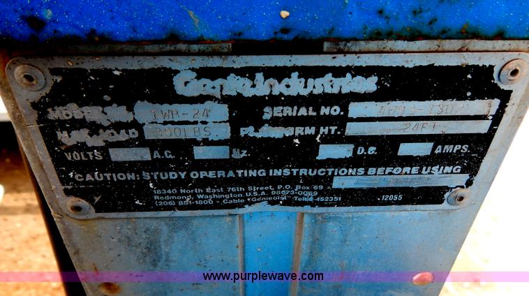 image for item I1138 Genie IWR-24 single man lift