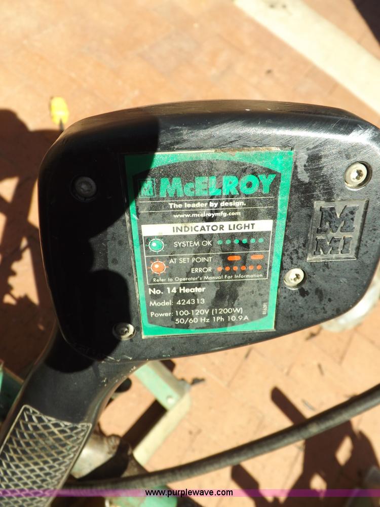 image for item I9018 McElroy poly pipe fusing machine