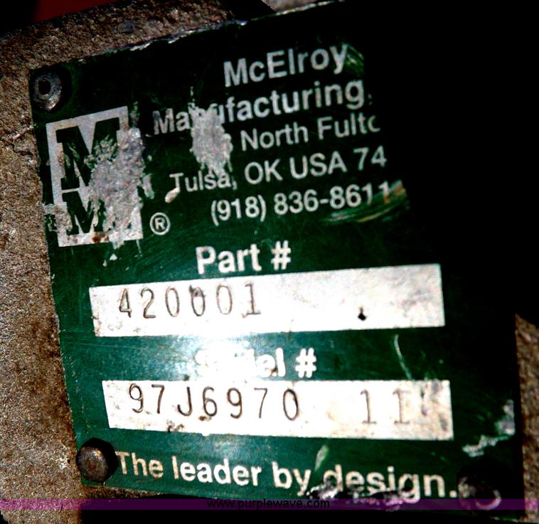 image for item I9018 McElroy poly pipe fusing machine