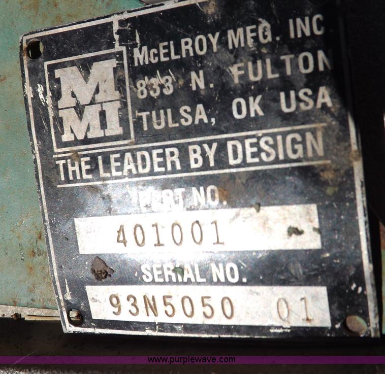 image for item I9018 McElroy poly pipe fusing machine