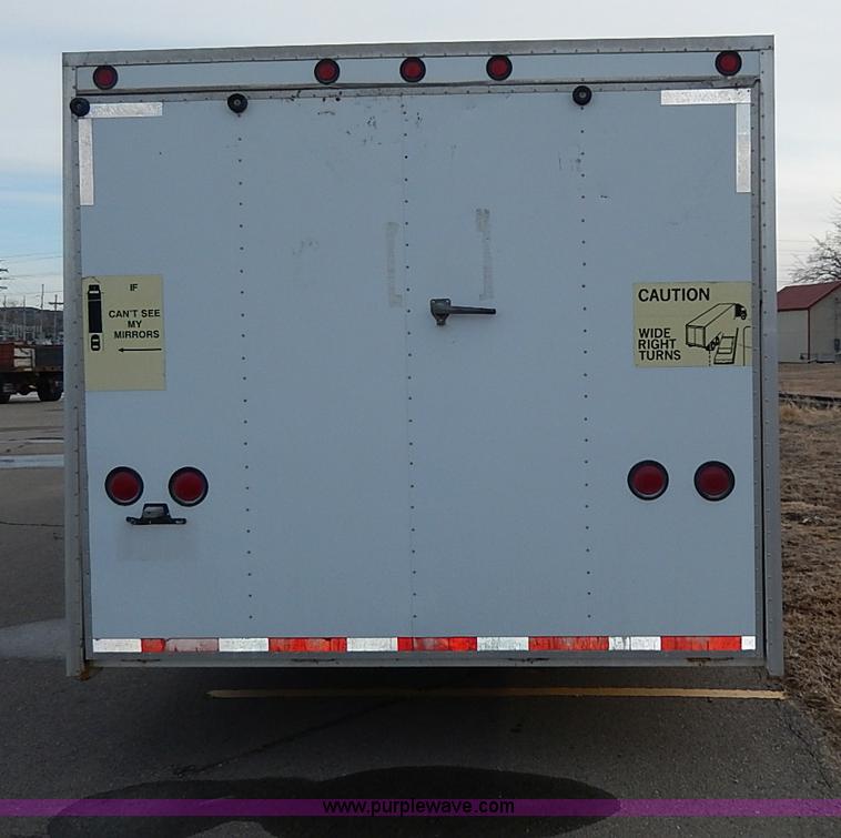 image for item I9357 1999 S&S 28' enclosed gooseneck car hauler trailer