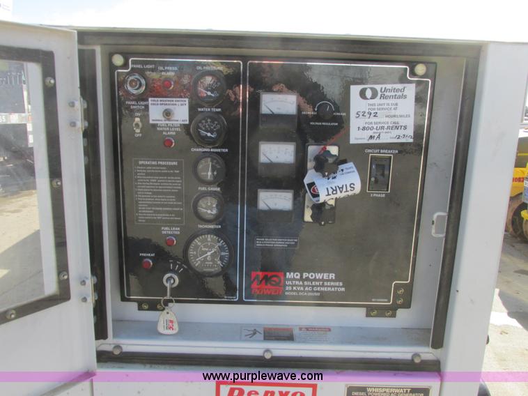 image for item A8656 2010 Multiquip DCA25USI2C generator
