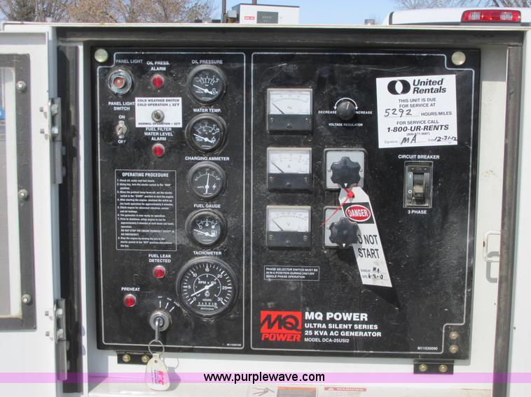 image for item A8656 2010 Multiquip DCA25USI2C generator
