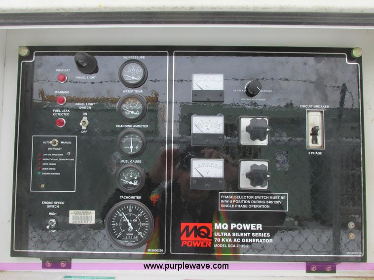image for item A8659 2010 Multiquip DCA70USI2C generator