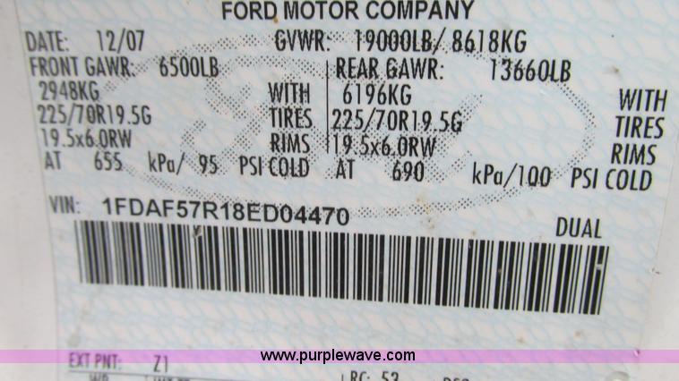 image for item G9136 2008 Ford F550 service truck
