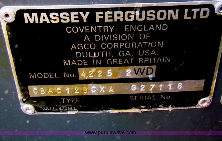 image for item AN9945 1998 Massey-Ferguson 4225 tractor