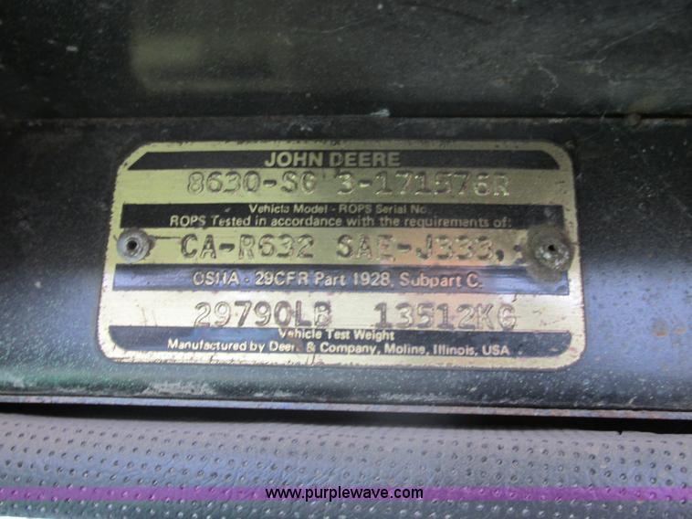 image for item E5306 1978 John Deere 8630H 4WD articulated tractor