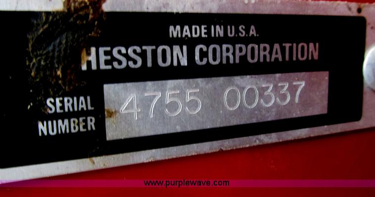 image for item E5424 1996 Hesston 4755 big square baler