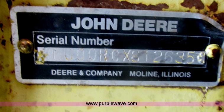 image for item E5425 1990 John Deere 5830 forage harvester