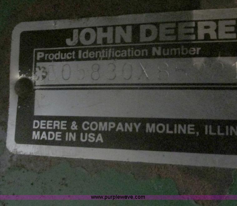 image for item E5425 1990 John Deere 5830 forage harvester