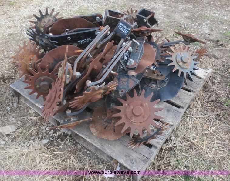image for item F8228 Yetter 12 row claner/coulter combinations