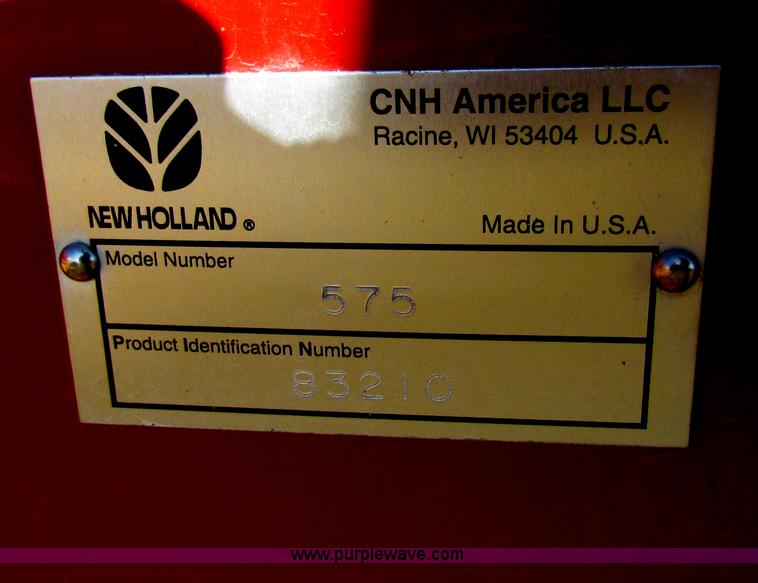 image for item G4399 2007 New Holland 575 small square baler