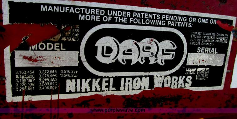 image for item G8367 Darf 917 folding wheel rake