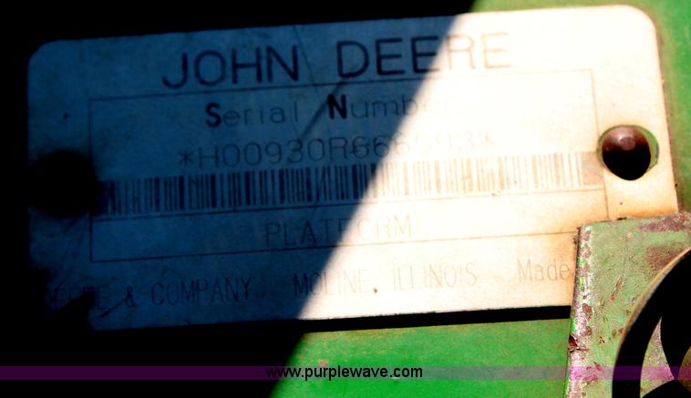 image for item H6234 1995 John Deere 930 rigid platform head