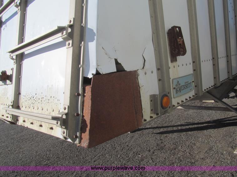 image for item I7201 1985 Meritt 42' tandem axle grain trailer