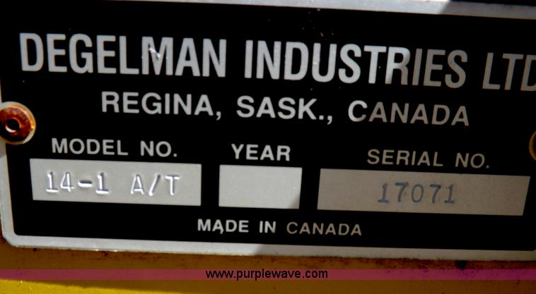 image for item I9019 Degelman 14-1 A/T dozer blade
