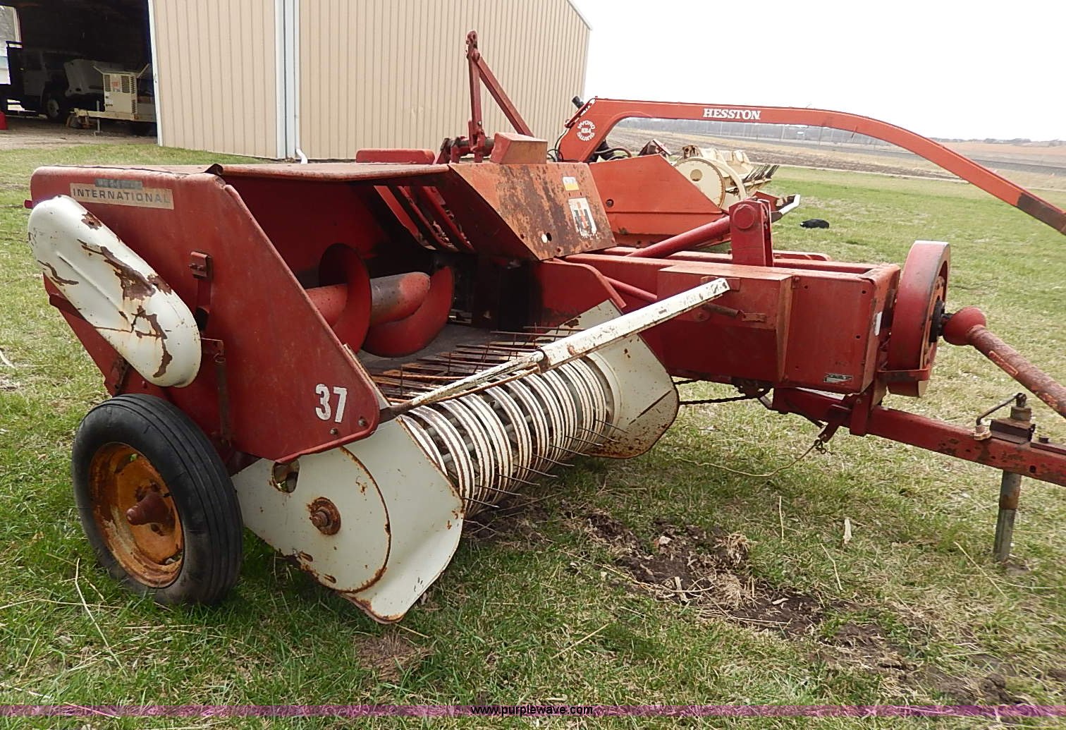 International Harvester McCormick 37 small square baler in Alma, KS