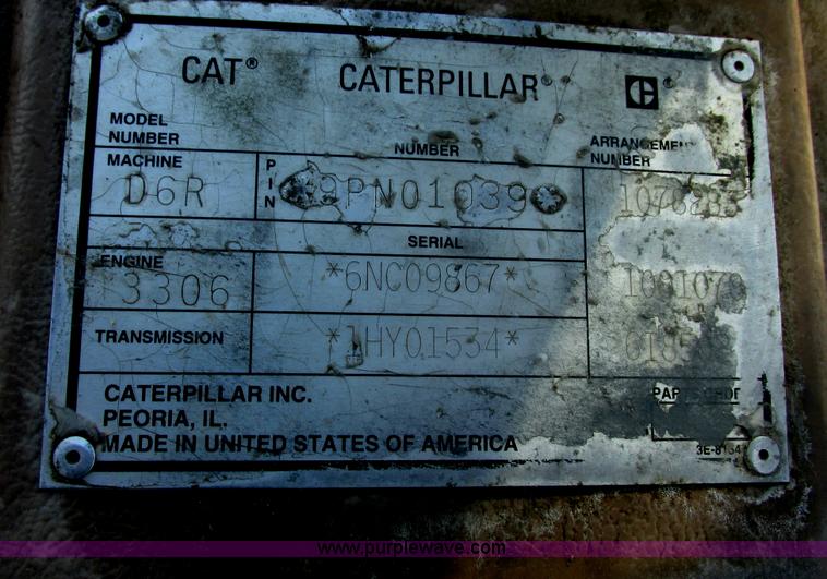 image for item E5307 1998 Caterpillar D6R LGP dozer