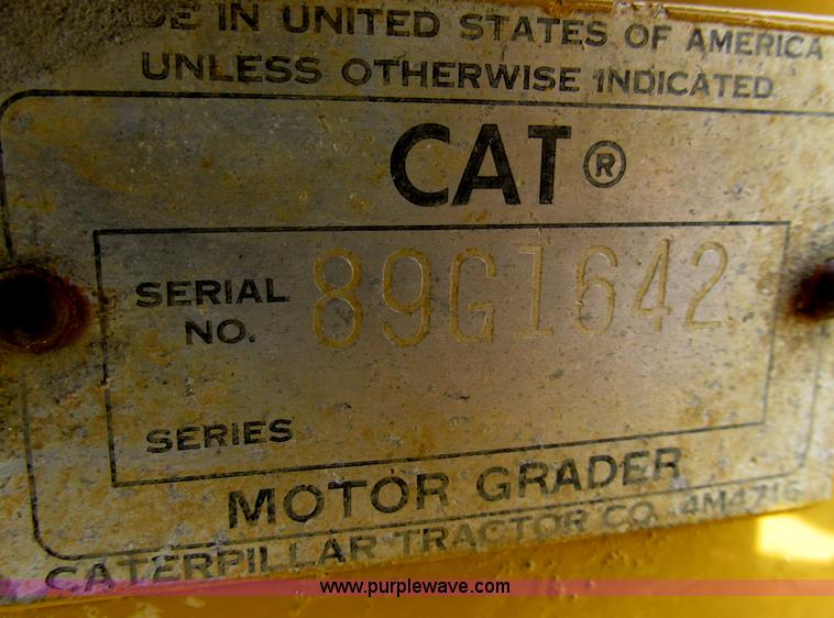 image for item E5310 1967 Caterpillar 120 motor grader