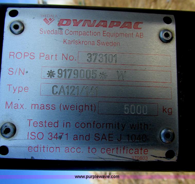 image for item E5415 Dynapac CA141PDB single drum sheepsfoot roller
