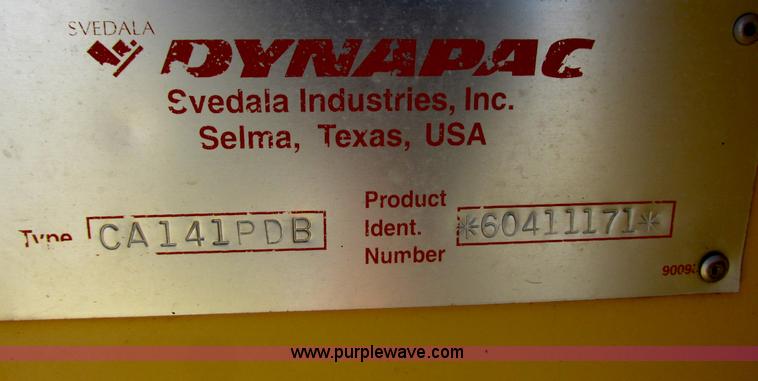 image for item E5415 Dynapac CA141PDB single drum sheepsfoot roller