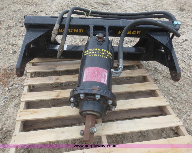 image for item F8212 2004 Harleman 3376 ground force planetary auger drive skid steer attachment