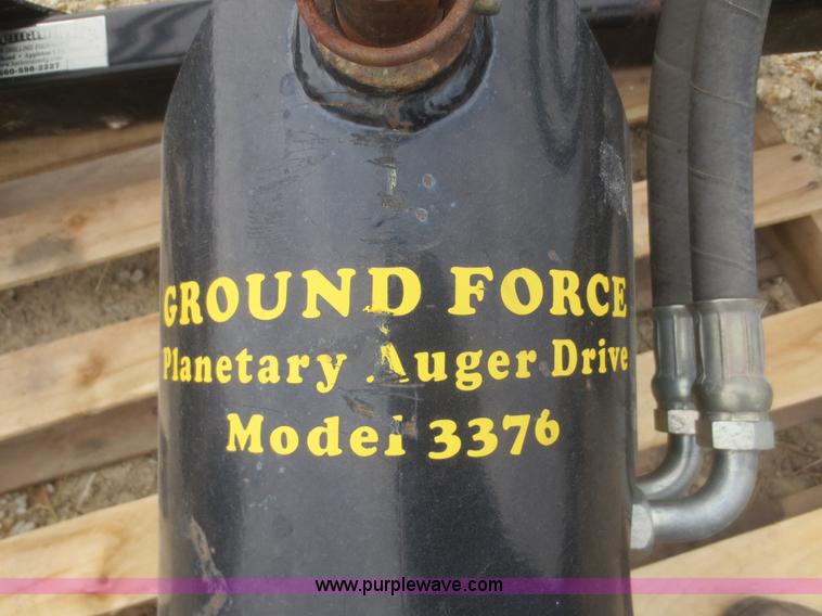 image for item F8212 2004 Harleman 3376 ground force planetary auger drive skid steer attachment